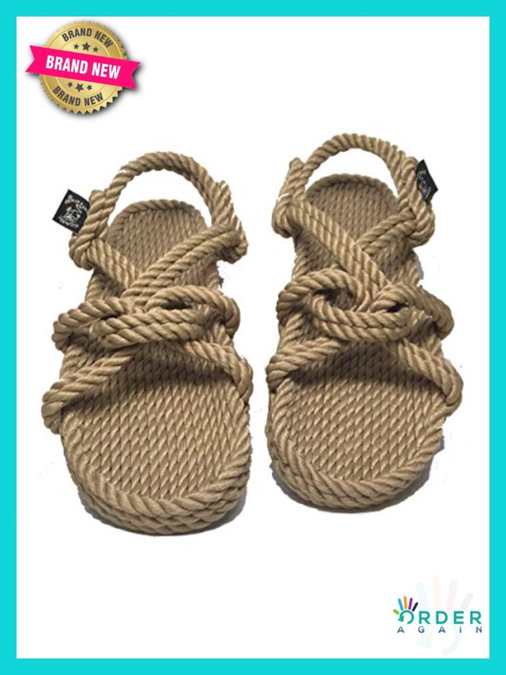 Handmade Rope Sandals - Unisex Machine Washable Comfort Sandals